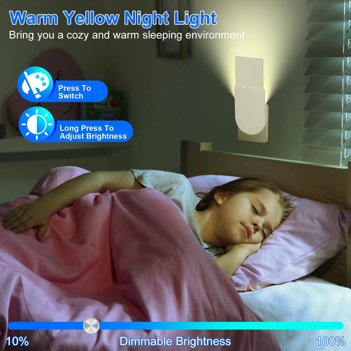 1Set Plug In Indoor Flying Insect Trap 5 Glue Boards UV Light Mosquito Killer With Night Light Dimmable Brightness Fly Odorless Safe Bug Zapper For Gnat Moth Fruit Fly