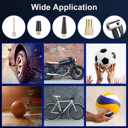 1Pc 150PSI Cordless Tire Inflator Digital Air Compressor With LED Light Emergency Power Bank For Cars Motorcycles Bicycles Balls