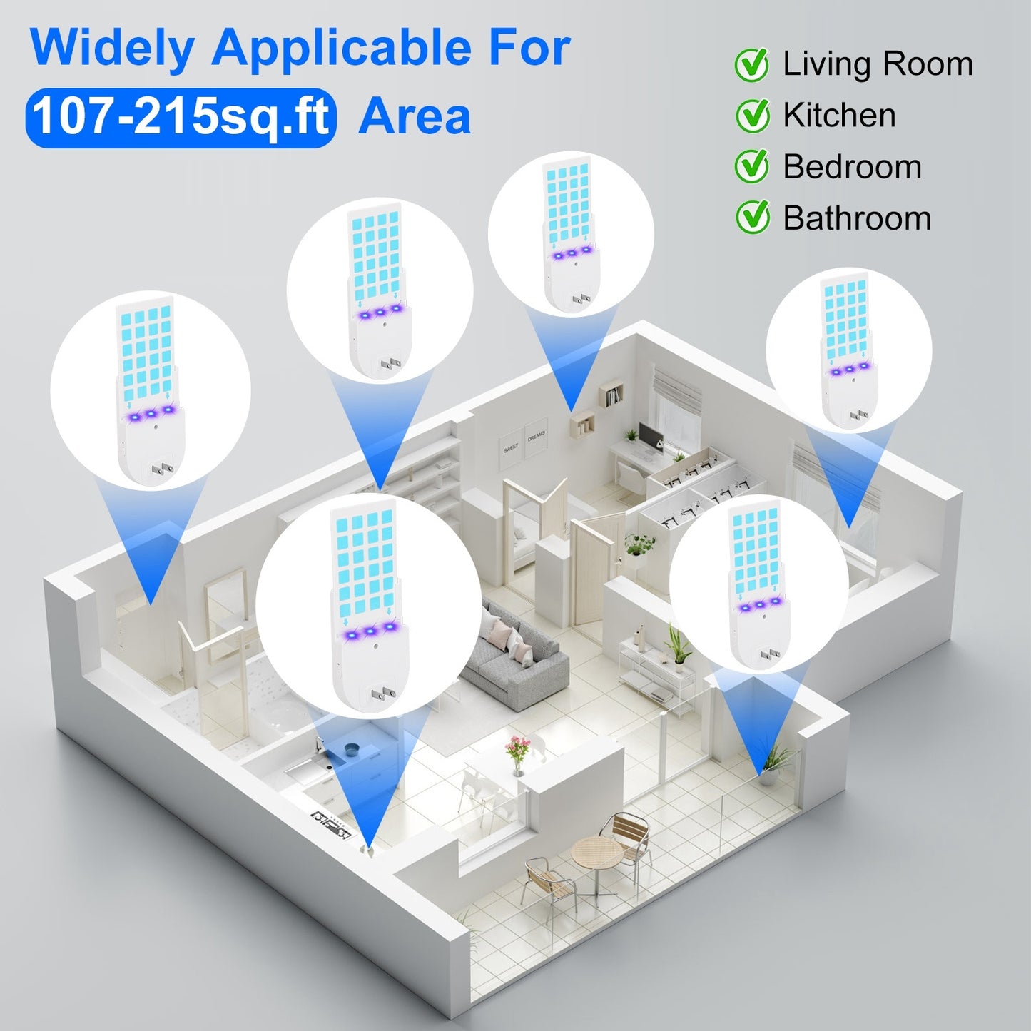 1Set Plug In Indoor Flying Insect Trap 5 Glue Boards UV Light Mosquito Killer With Night Light Dimmable Brightness Fly Odorless Safe Bug Zapper For Gnat Moth Fruit Fly