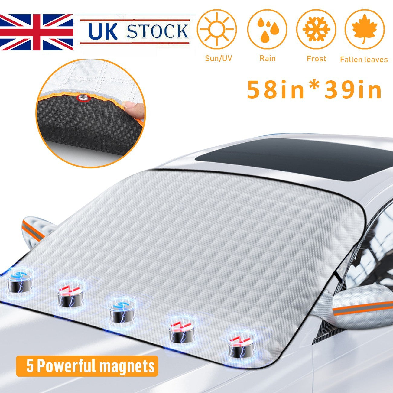 Universal Car Windshield Snow Cover Magnetic Winter Ice Frost Guard Protector