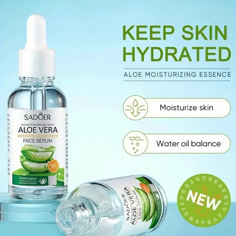 SADOER Pure Aloe Vera Gel 2-Piece Kit, 2x30ml, Fast Absorption, Suitable For All Skin Types-Selling On TEMU Is Prohibited