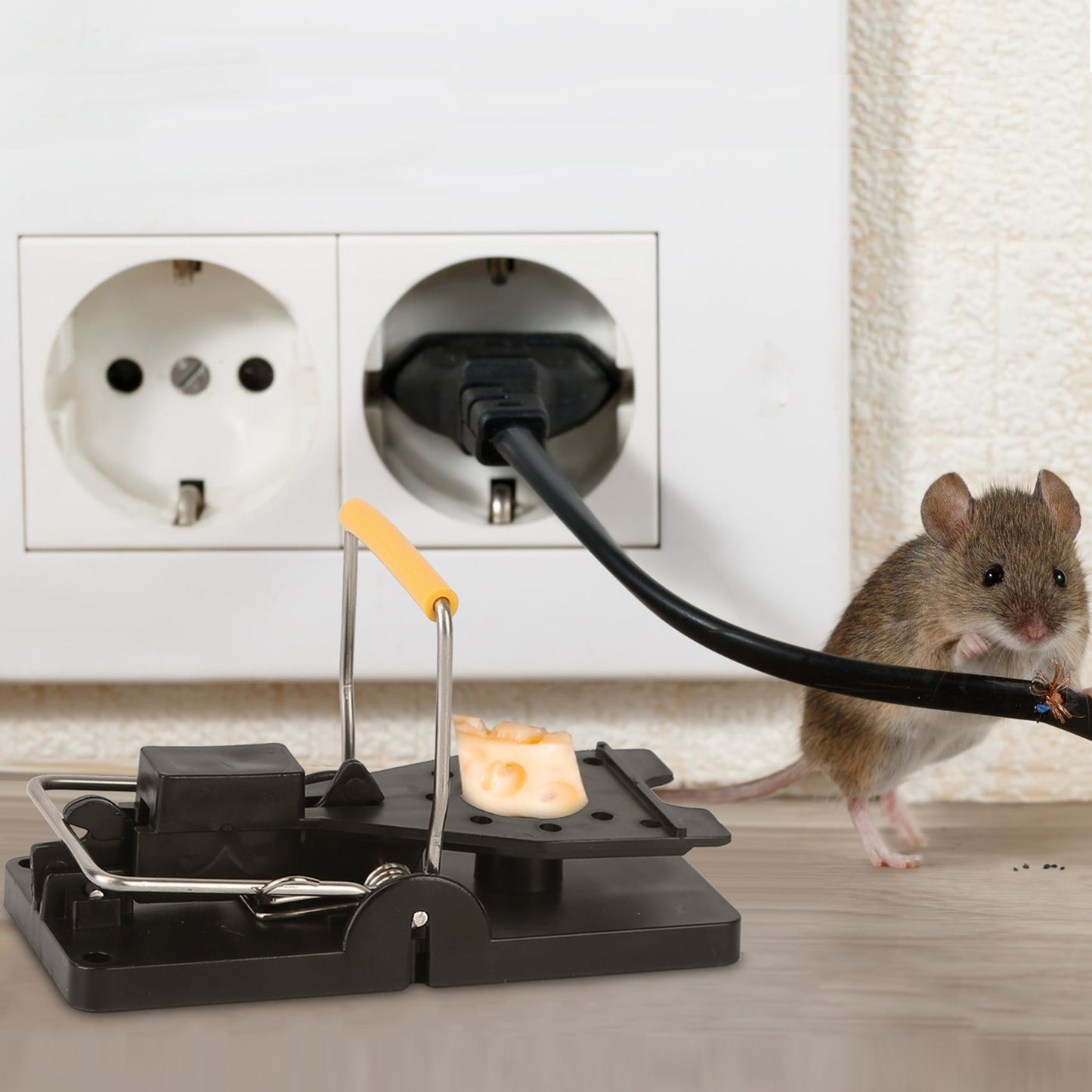 6Packs Mouse Traps Reusable Rat Rodent Killer Effective Pest Control Mouse Catcher Mice Snap Kill Trap