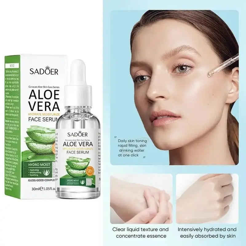 SADOER Pure Aloe Vera Gel 2-Piece Kit, 2x30ml, Fast Absorption, Suitable For All Skin Types-Selling On TEMU Is Prohibited